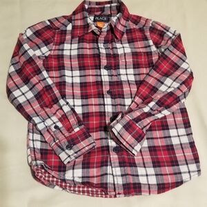 Place Kids Plaid Button Down Shirt